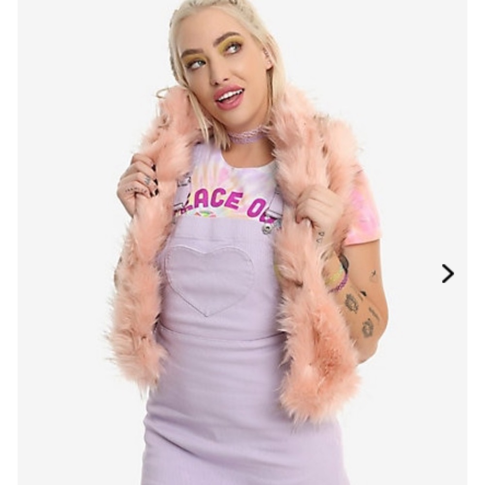Faux Fur Pink Vest